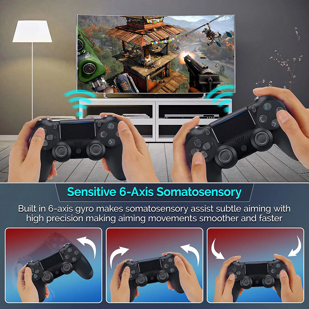 Wireless GamePad Controller with Built-In Speaker Gyro BlueTooth Slim Black X898092