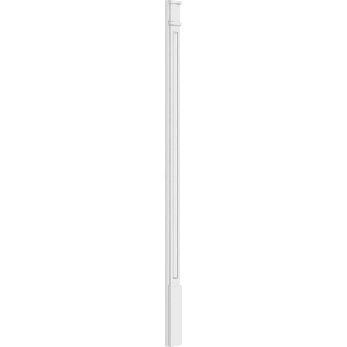 Raised Panel PVC Pilaster with Decorative Capital & Base (Pair) Y7734
