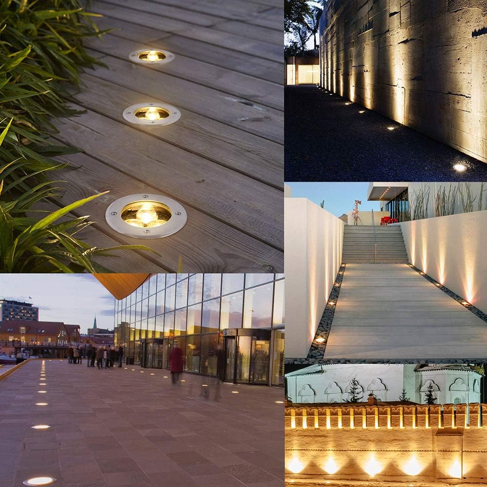 6 Pack 6W Warm White LED Landscape Lights A6638