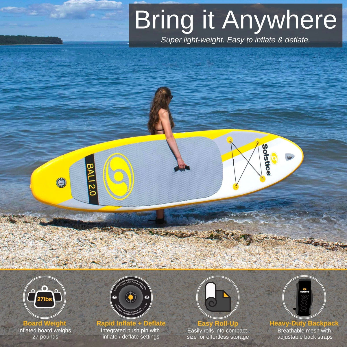 10.5 Foot Inflatable Paddle Board Set with Camera Mount X172120
