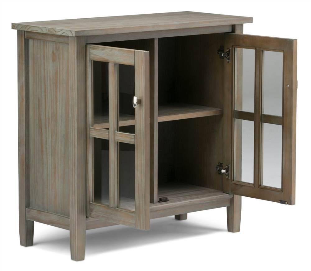 Distressed Grey Low Storage Cabinet J649