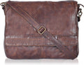 Vintage Leather Messenger Bag Document Briefcase Satchel B248363
