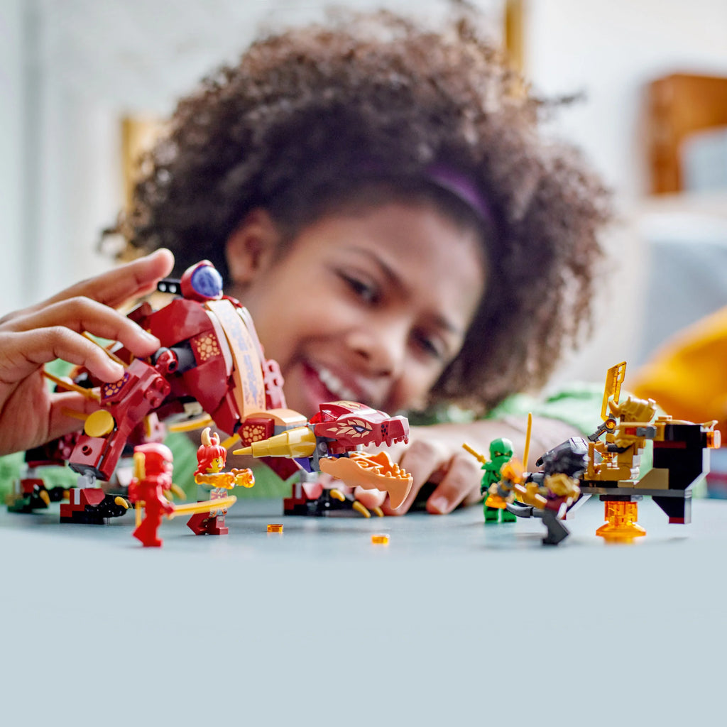 Transforming Lava Dragon Building Toy Set with Minifigures B972