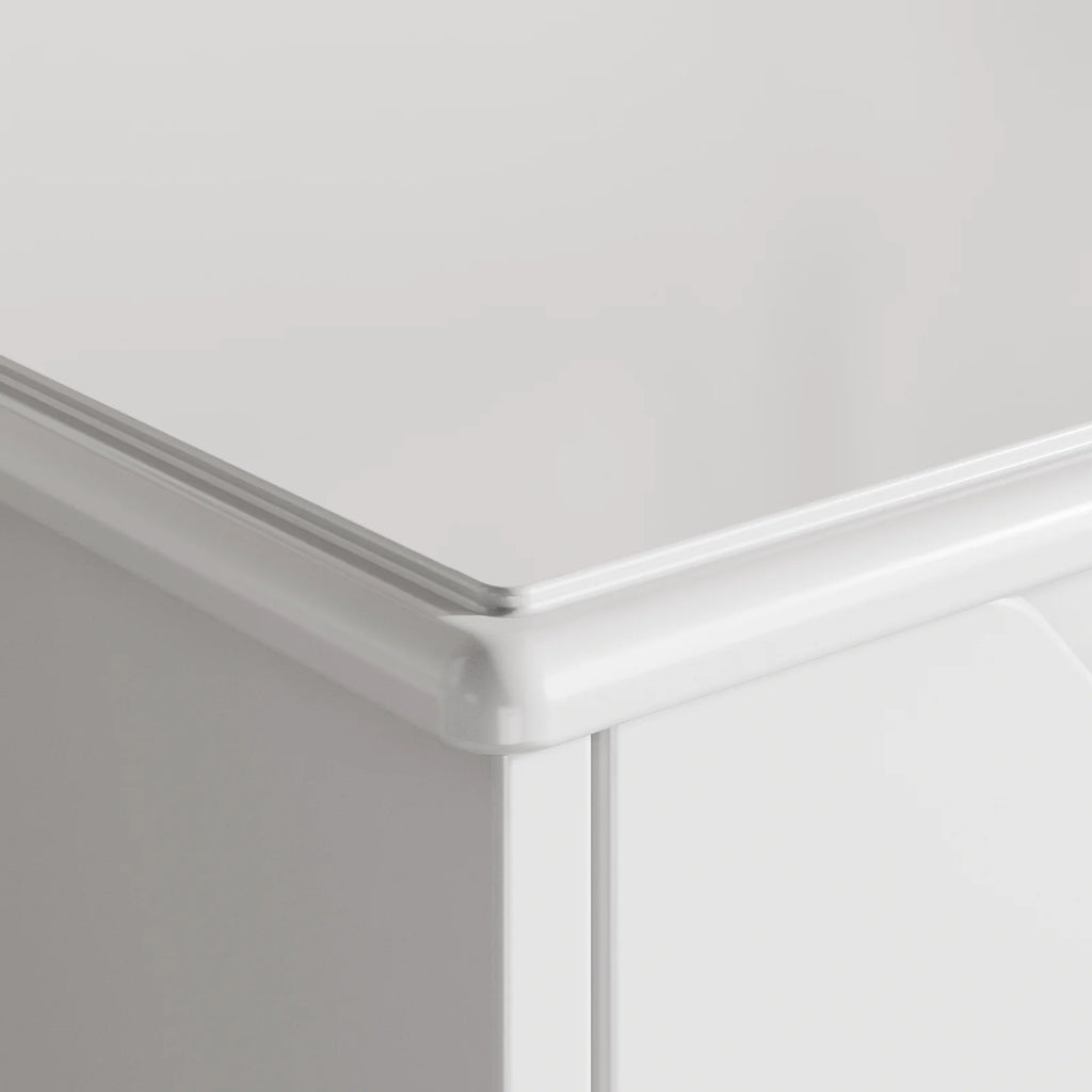 White 5 Drawer Wood Dresser U44682