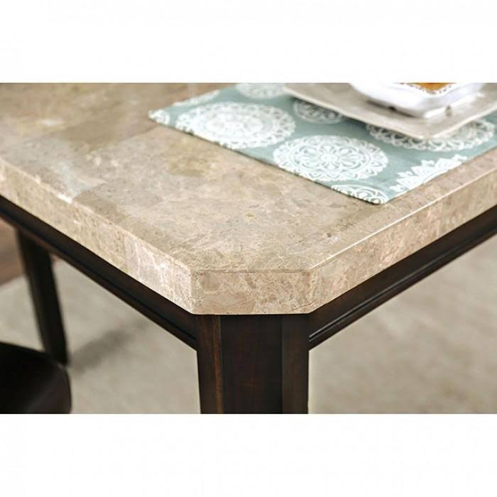 White Dark Walnut Dining Table H5080