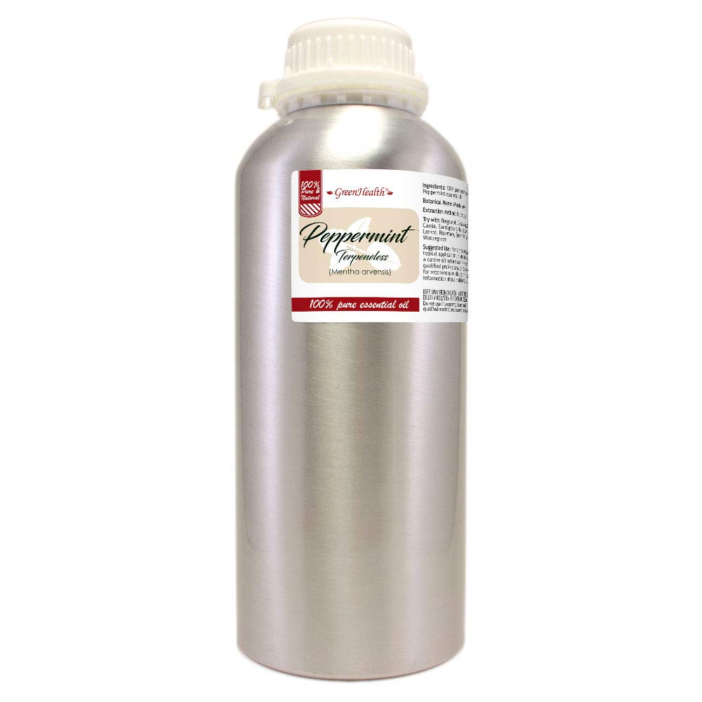 32 fl oz Peppermint Essential Oil 100% Pure Aluminum Bottle E988979