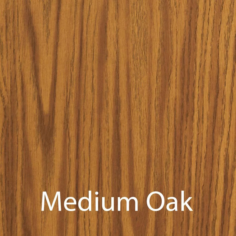 Medium Oak Gray Rectangular Desk with Casters H143749