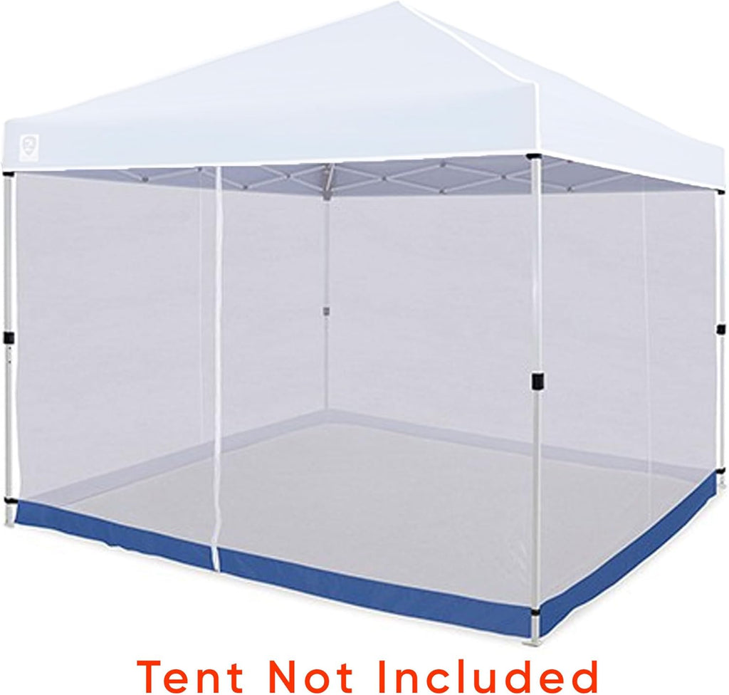 White 10 x 10 Foot Straight Leg Screen Room Mesh Canopy Tent Attachment L6058