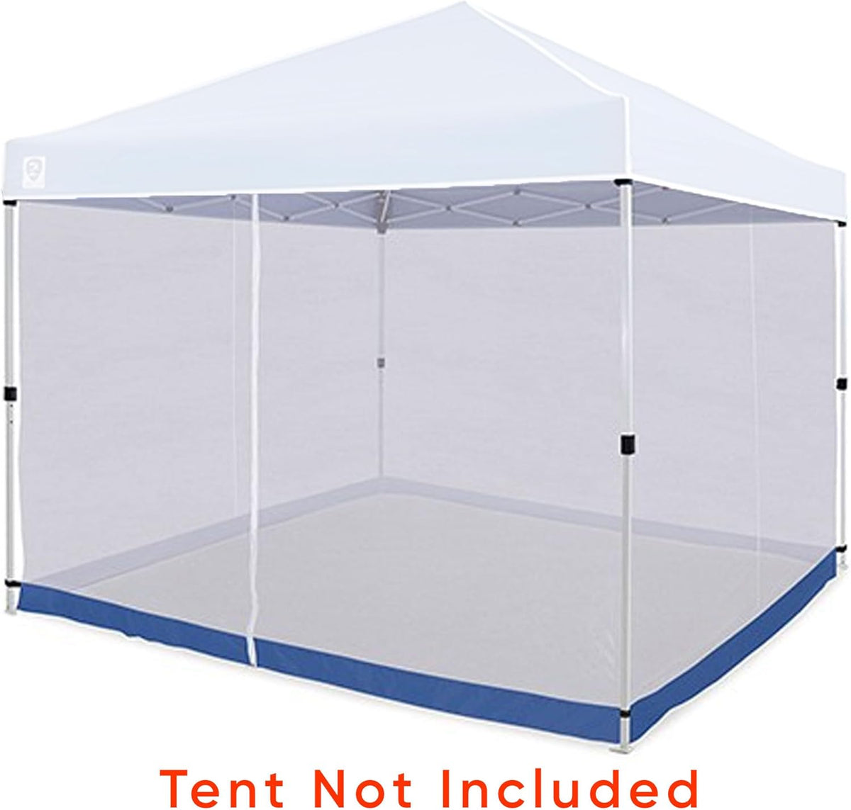 White 10 x 10 Foot Straight Leg Screen Room Mesh Canopy Tent Attachment L6058