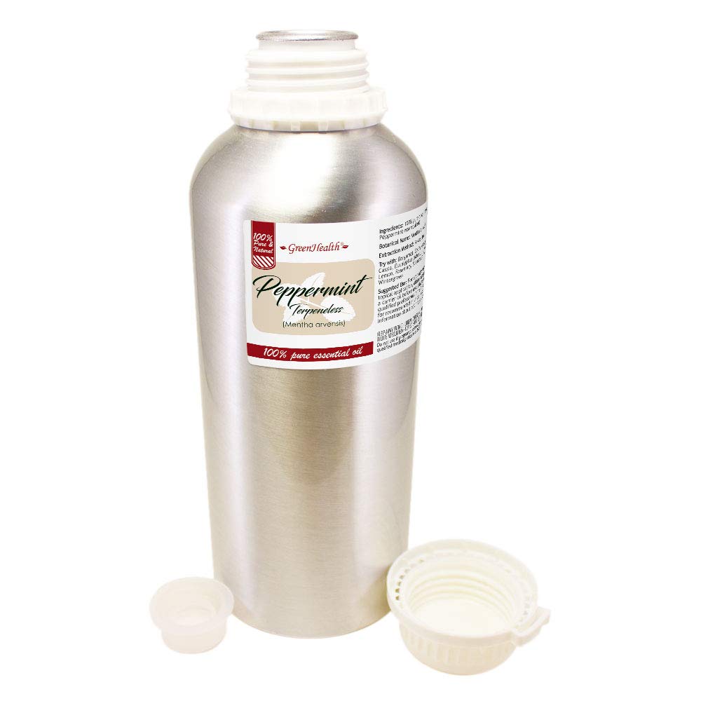 32 fl oz Peppermint Essential Oil 100% Pure Aluminum Bottle E988979