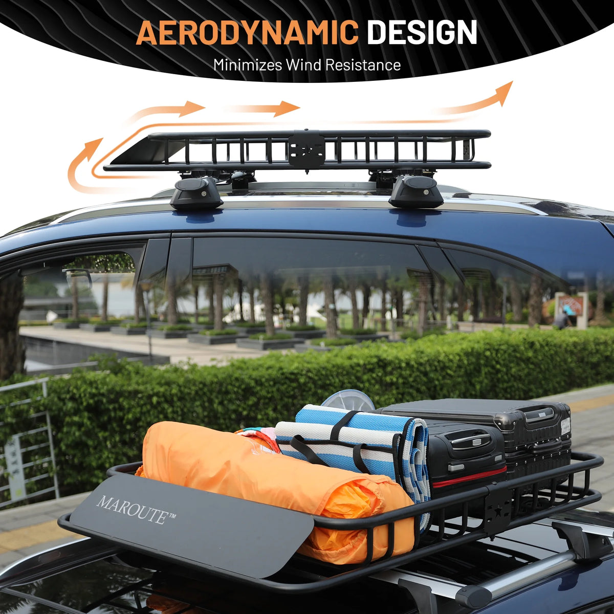 Roof Rack Carrier Basket Universal 51" X 36" X 5" Rooftop Cargo Carrier Basket D7934
