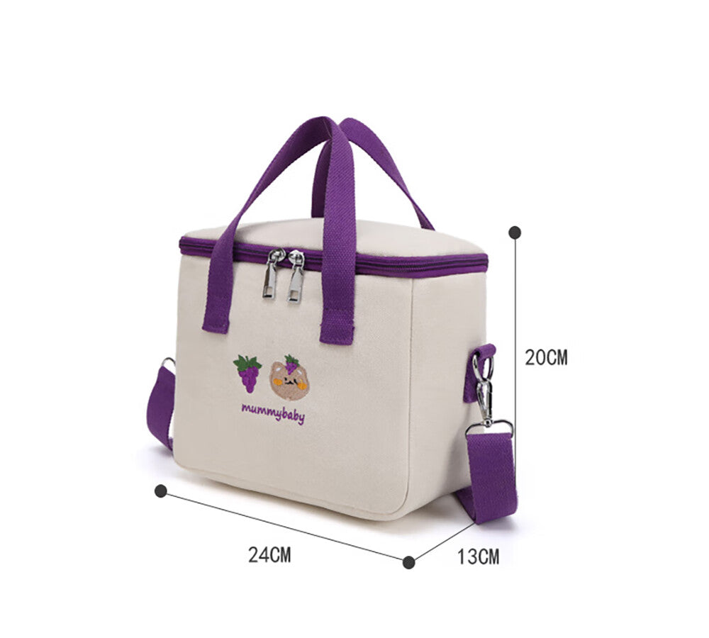 Thermal Lunch Bag Oxford Cloth Insulation Bag Waterproof Picnic Bag Y583486