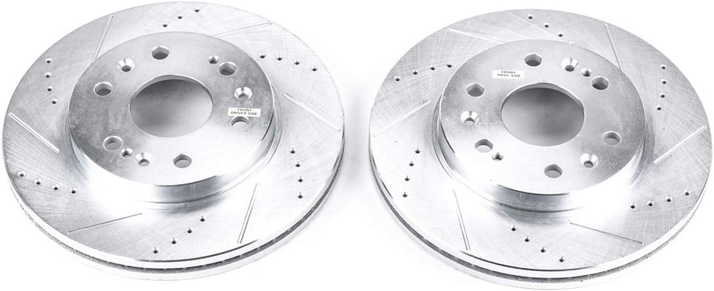 Front Evolution Drilled & Slotted Rotor Pair F692