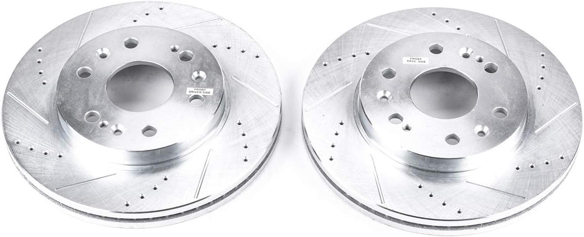 Front Evolution Drilled & Slotted Rotor Pair F692