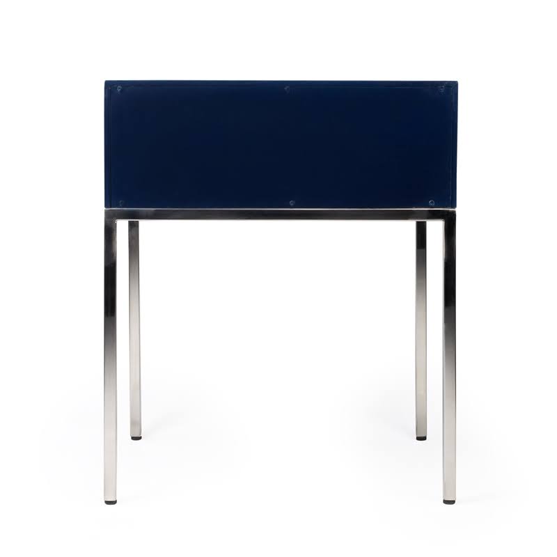 Blue & Silver End Table K887