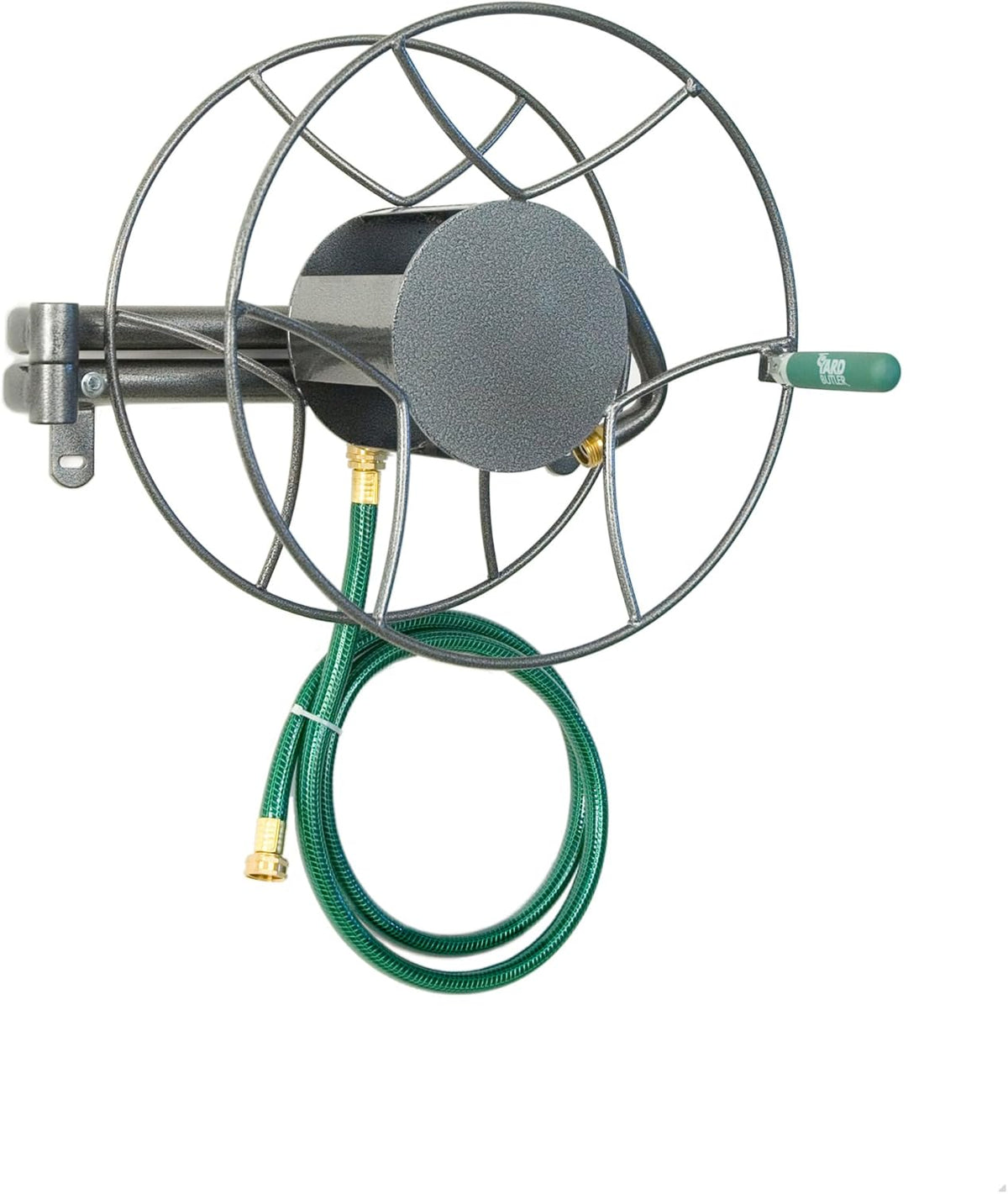 Swivel Hose Reel Wall Mounted Heavy Duty Metal Garden Hose Holder M776843