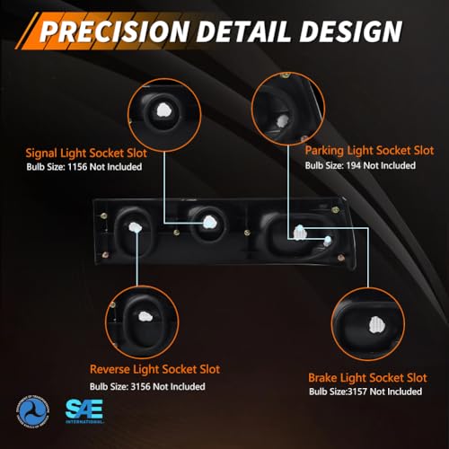 Smoked Lens Tail Light with Housing K207