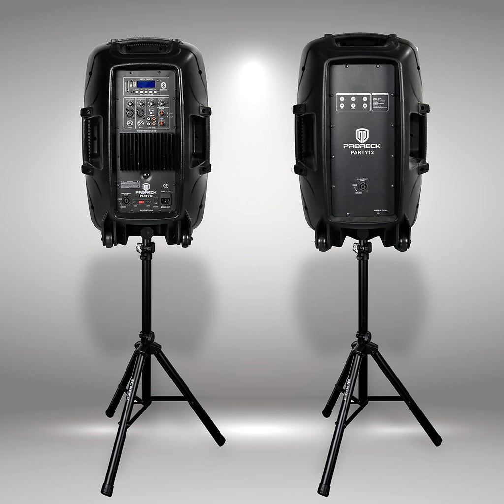 12-Inch 1000 Watts 2-Way Powered PA Speaker System with Bluetooth U631872