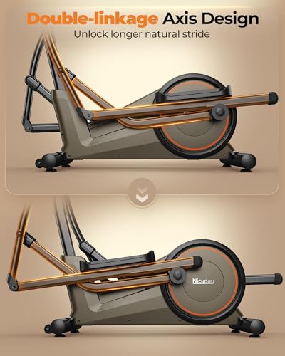 Elliptical Exercise Machine 20IN Stride 16 Resistance Levels V43878