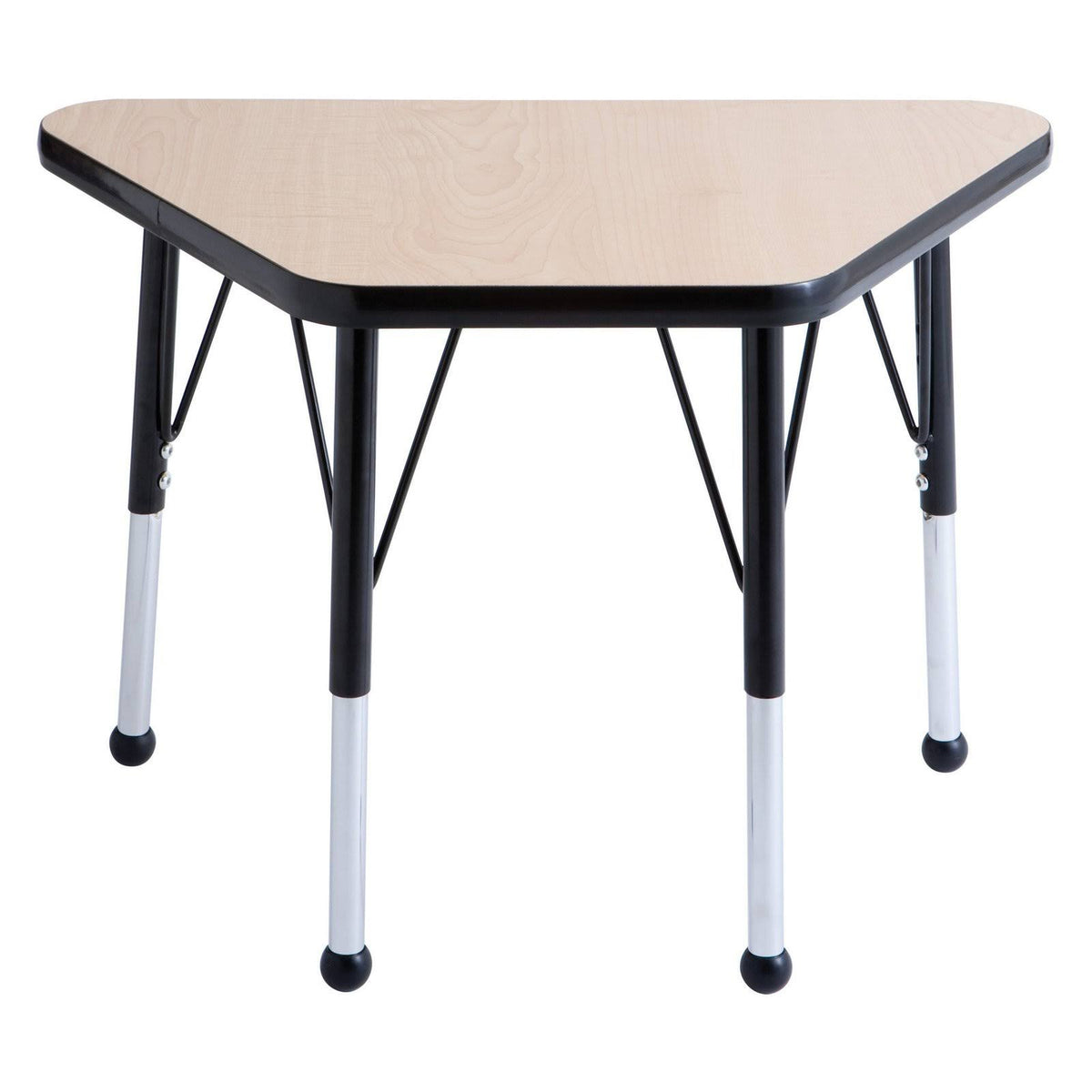 18in x 30in Trapezoid Adjustable Activity Table Oak/Black K451826