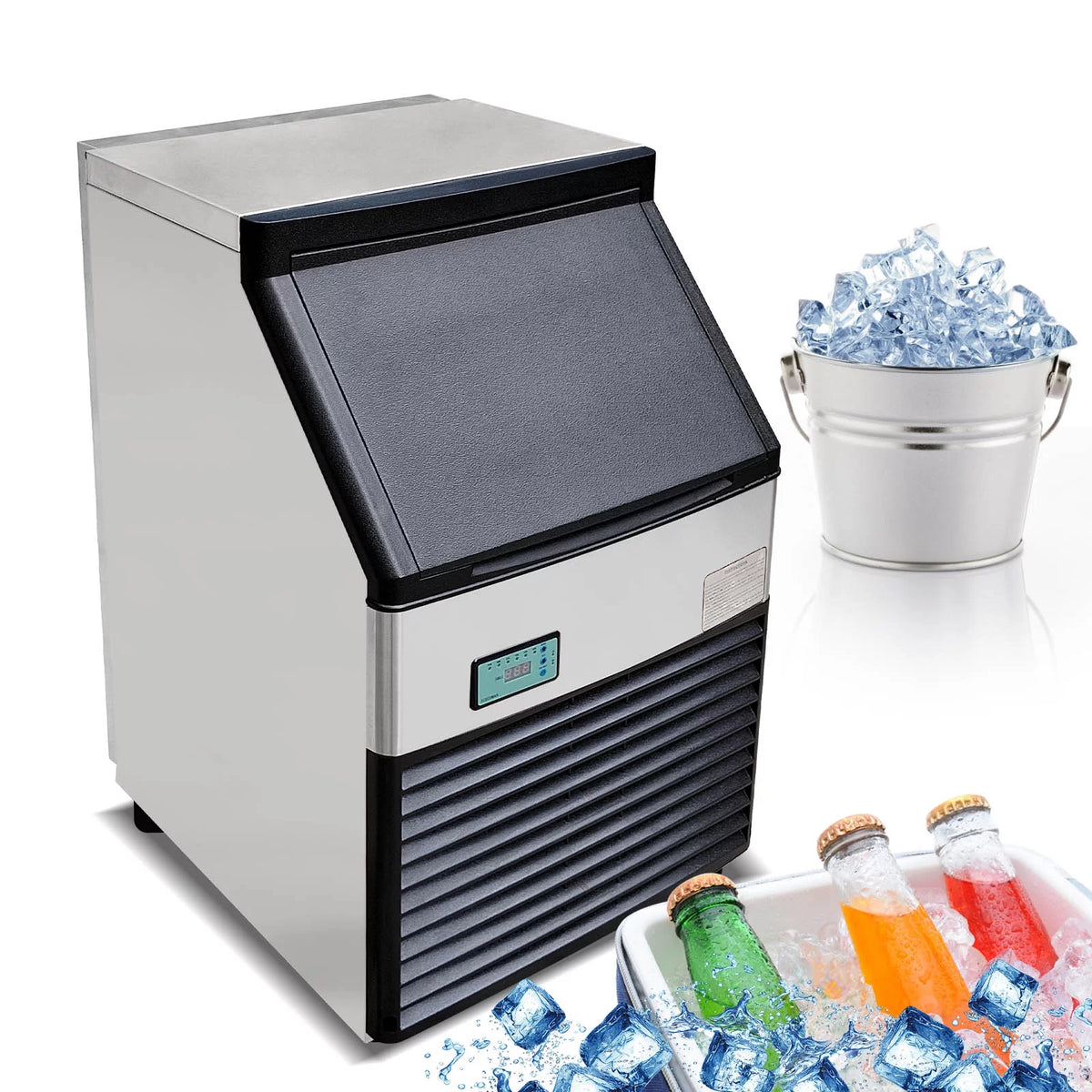 Commercial Auto Ice Cube Machine 132 LBS/Day U278