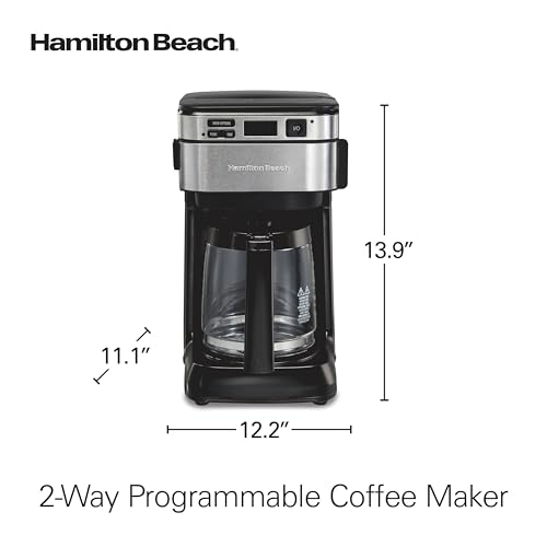 12 Cups Black Programmable Drip Coffee Maker G155614