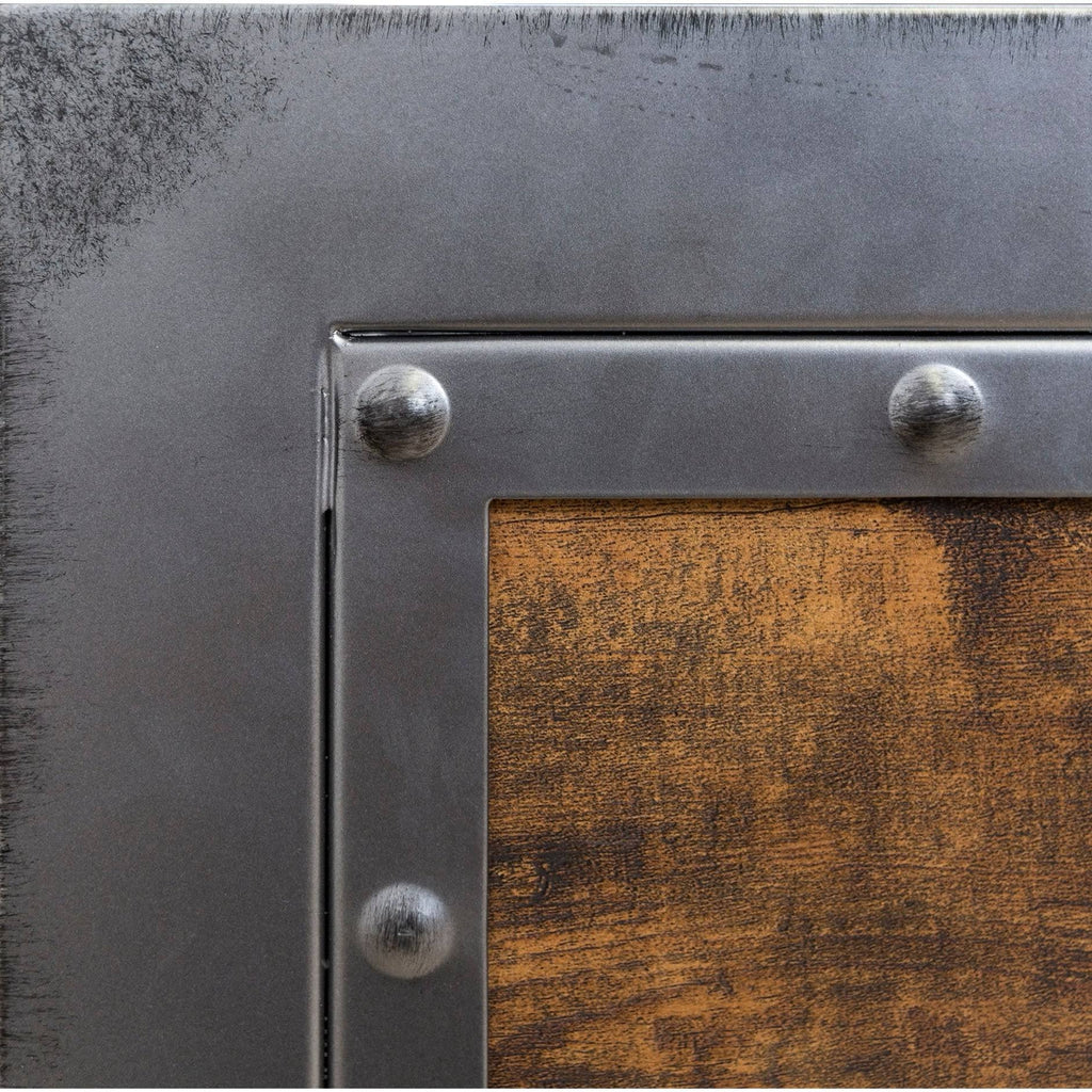 Queen Metal and Wood Headboard F166
