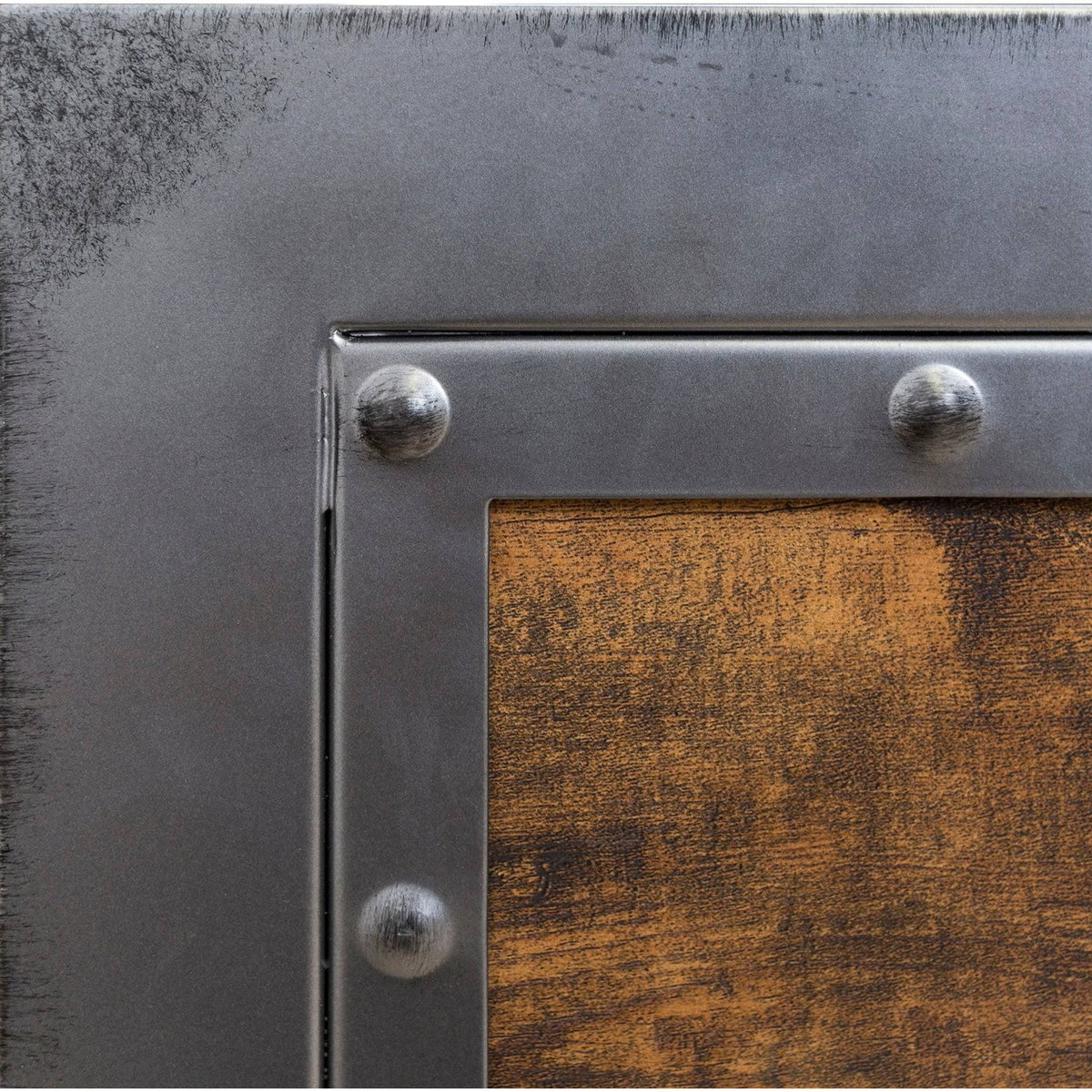Queen Metal and Wood Headboard F166