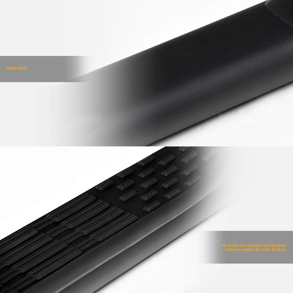 5 Oval Side Step Nerf Bars Matte Black F742217