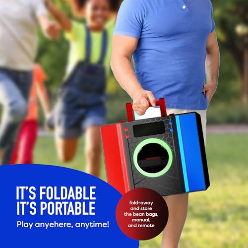 Electronic Cornhole Board Set with Auto Scoring and 8 Bean Bags X43609