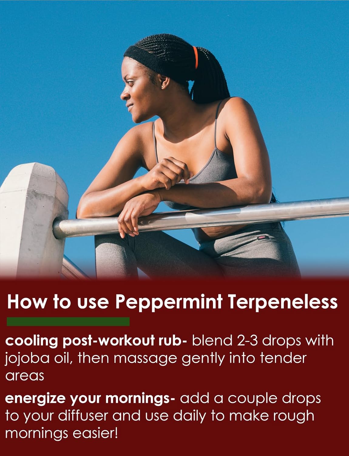 32 fl oz Peppermint Essential Oil 100% Pure Aluminum Bottle E988979