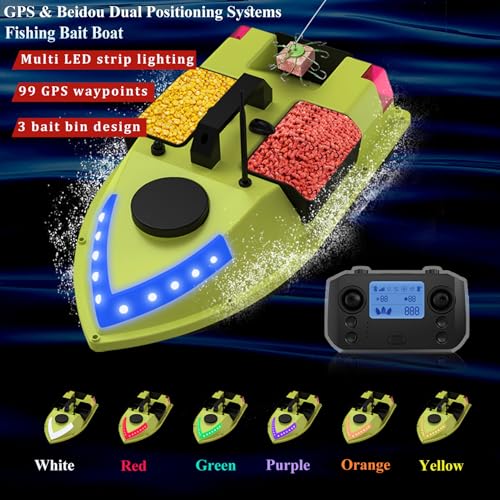 RC Fishing Bait Boat with GPS Auto Navigation Cruise Control T185