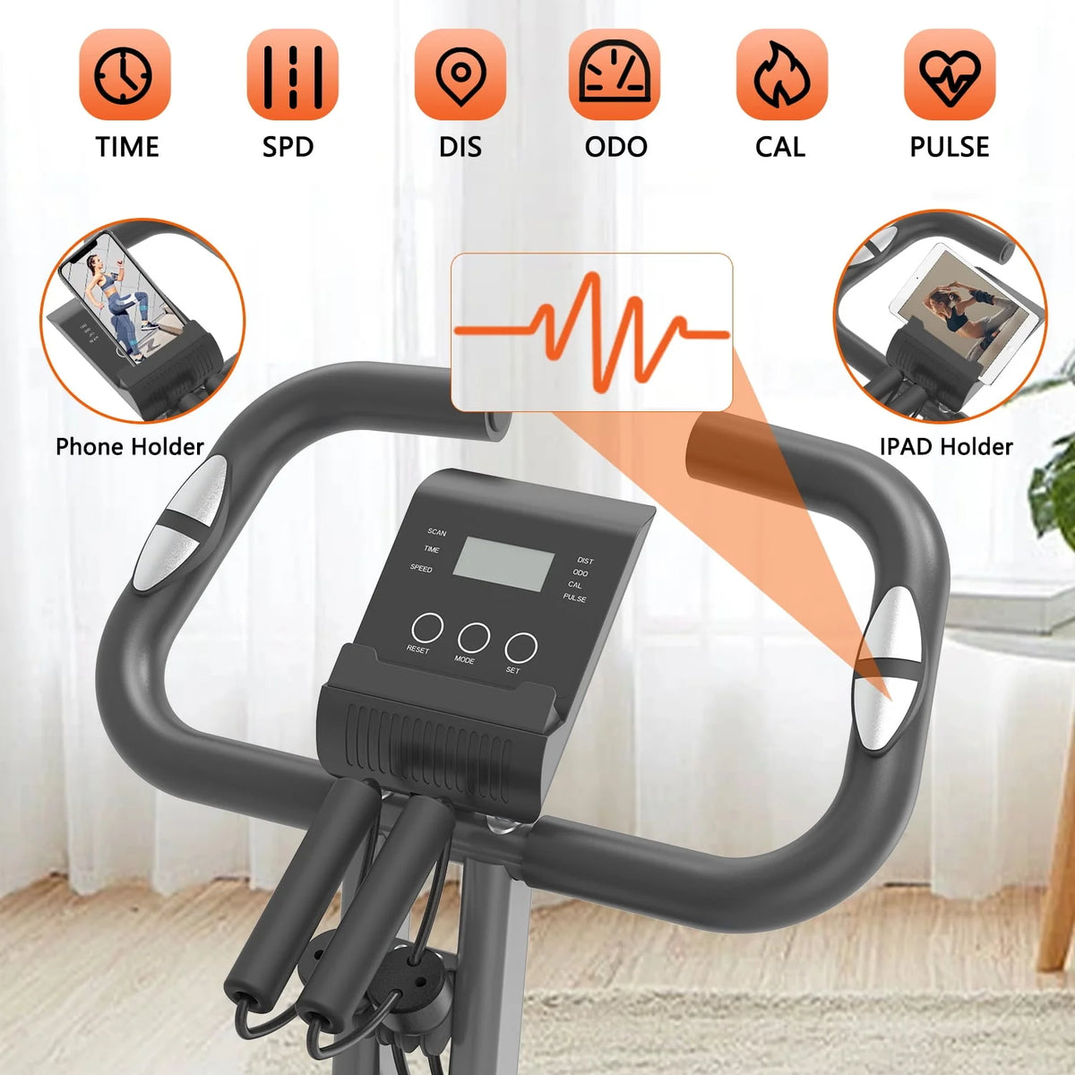 Folding 3-in-1 Recumbent Exercise Bike E587
