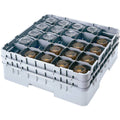 Soft Gray Glass Rack, 30 Compartments, Full Size W5313
