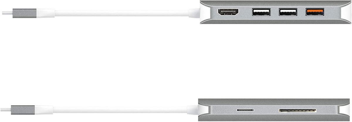 USB C Hub Adapter 10-in-1 Port Docking Station 4K HDMI, VGA, Ethernet, USB 3.0, MicroSD, SD, USB-C 3.1 + Power Delivery H49440