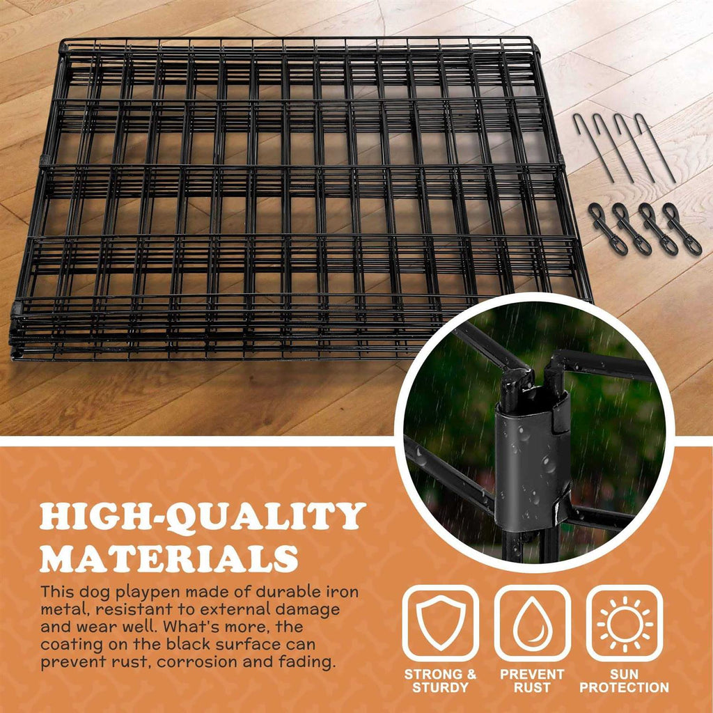 Folding 8 Panel Pet Playpen B412167