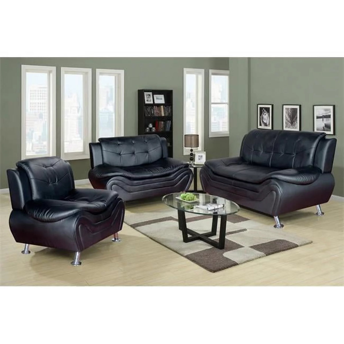 Black Sofa Set S32650