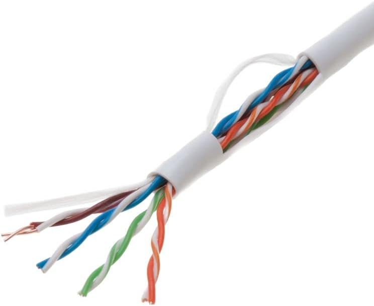 1000ft Cat5e Gray Solid 24AWG Shielded FTP Bulk Network Cable Pack of 2 C752721