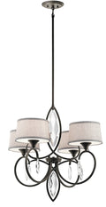 4 Light Chandelier Olde Bronze V851