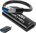 4K HDMI to USB 3.0 Video Capture Device, 1080P HD 60fps, Black E3737