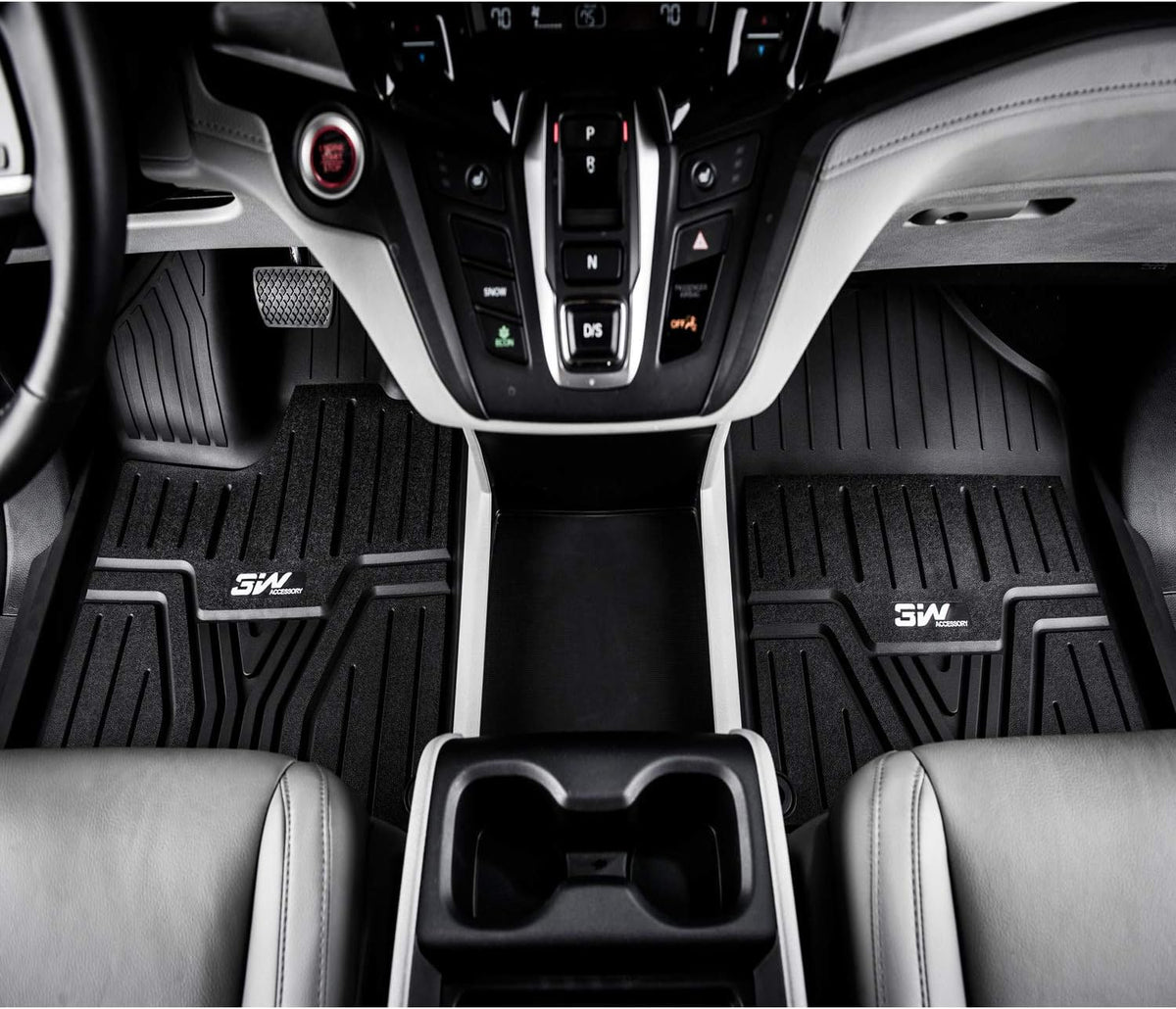 Black TPE All Weather Custom Fit Floor Liner and Cargo Mats U174