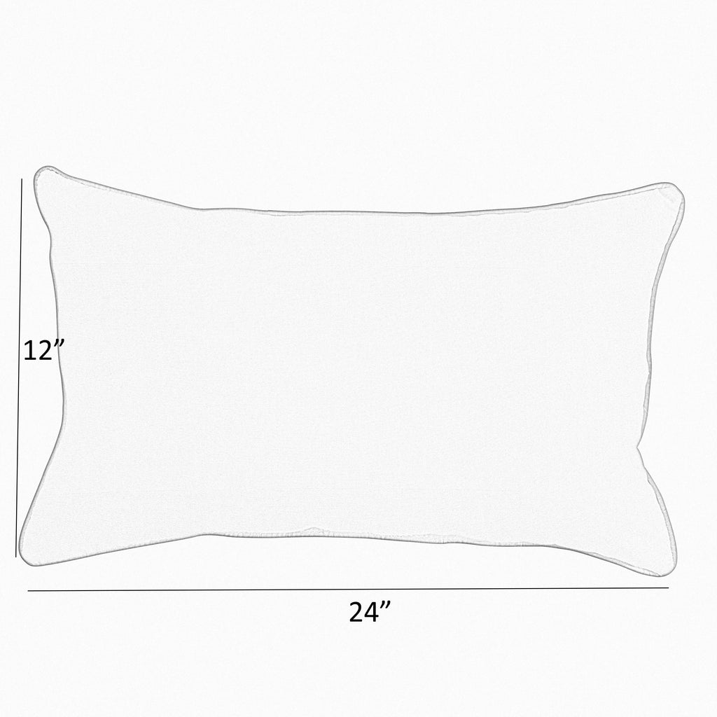 Hot Pink Knife Edge Lumbar Pillows Set of 2 12 in x 24 in J7624
