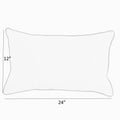 Hot Pink Knife Edge Lumbar Pillows Set of 2 12 in x 24 in J7624