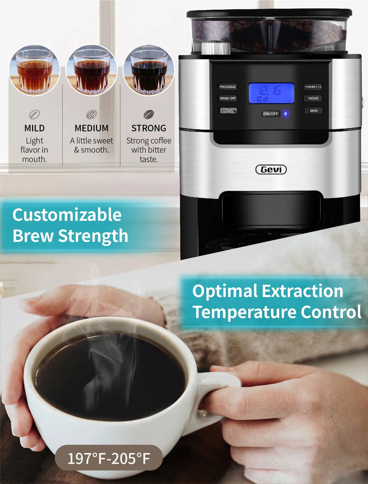 10-Cup Programmable Grind and Brew Coffee Maker D9409