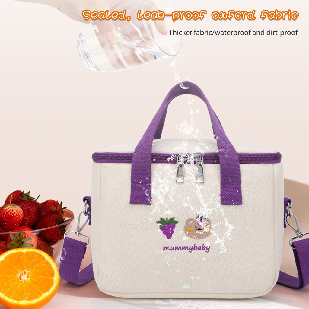 Thermal Lunch Bag Oxford Cloth Insulation Bag Waterproof Picnic Bag Y583486