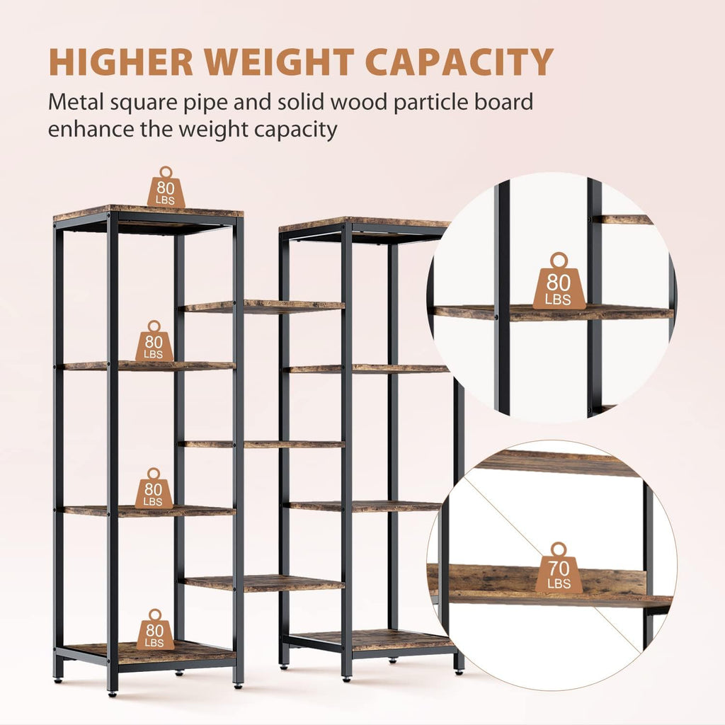 4 Tier Wood and Metal Bookshelf X965576