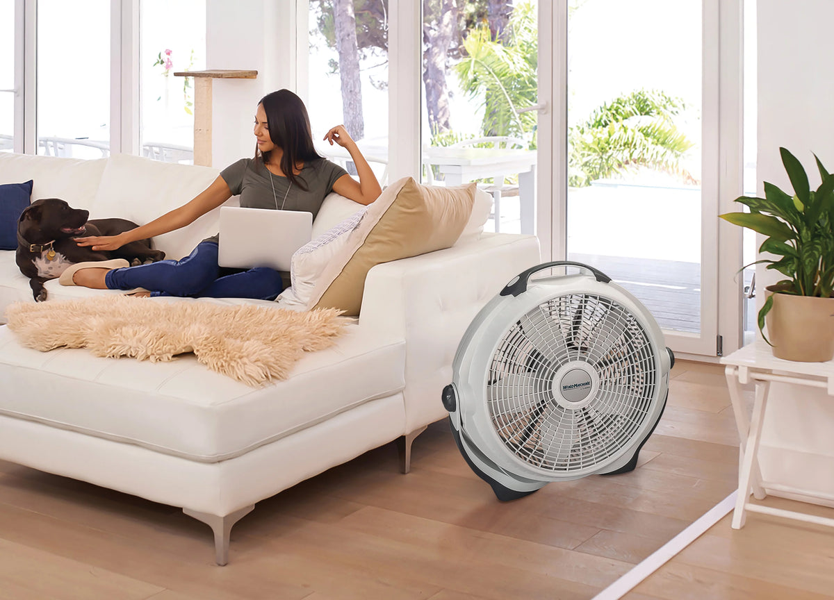 20" Pivoting Floor Fan with 3 Speeds L546929