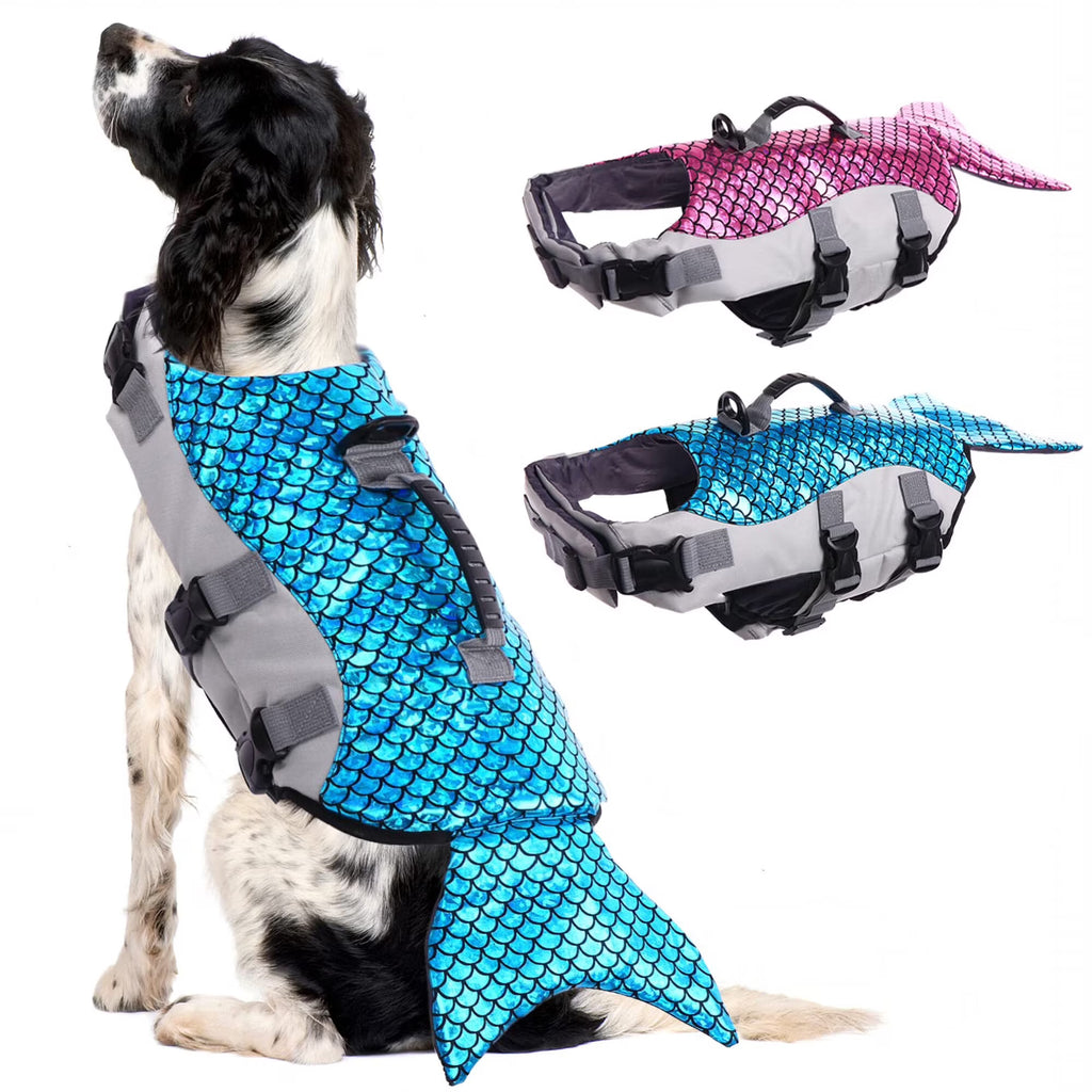 Reflective Dog Life Jacket with Rescue Handle Q7654
