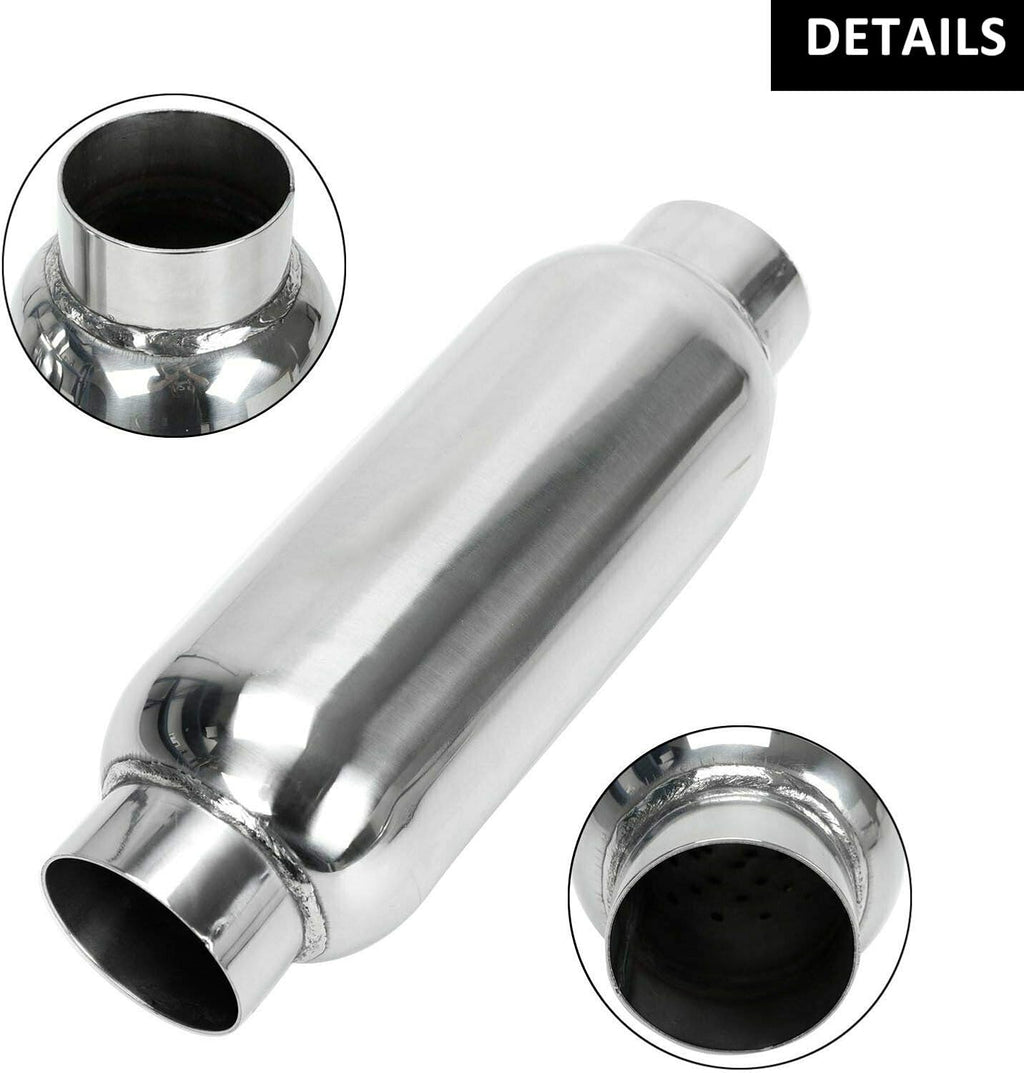 2.5 Inch Stainless Steel Weld-on Exhaust Muffler Pack of 2 Z999