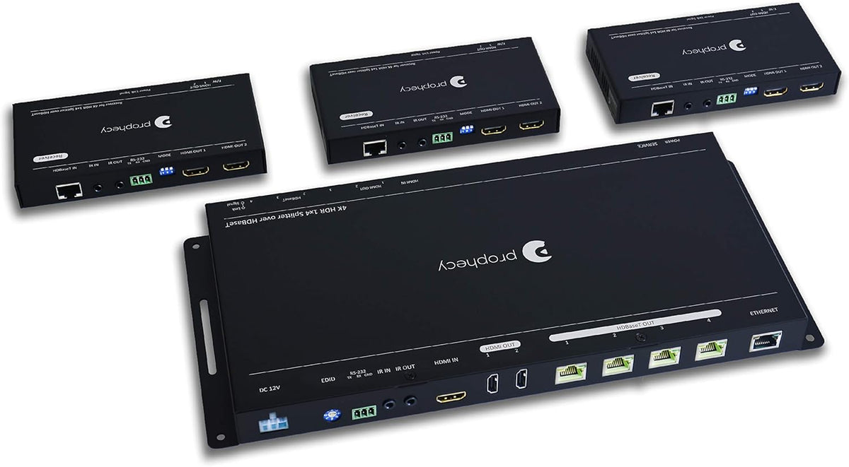 1x2 HDMI Extender Splitter Full HD 1080p Over Cat5e/Cat6/Cat7 Ethernet Cable V1617